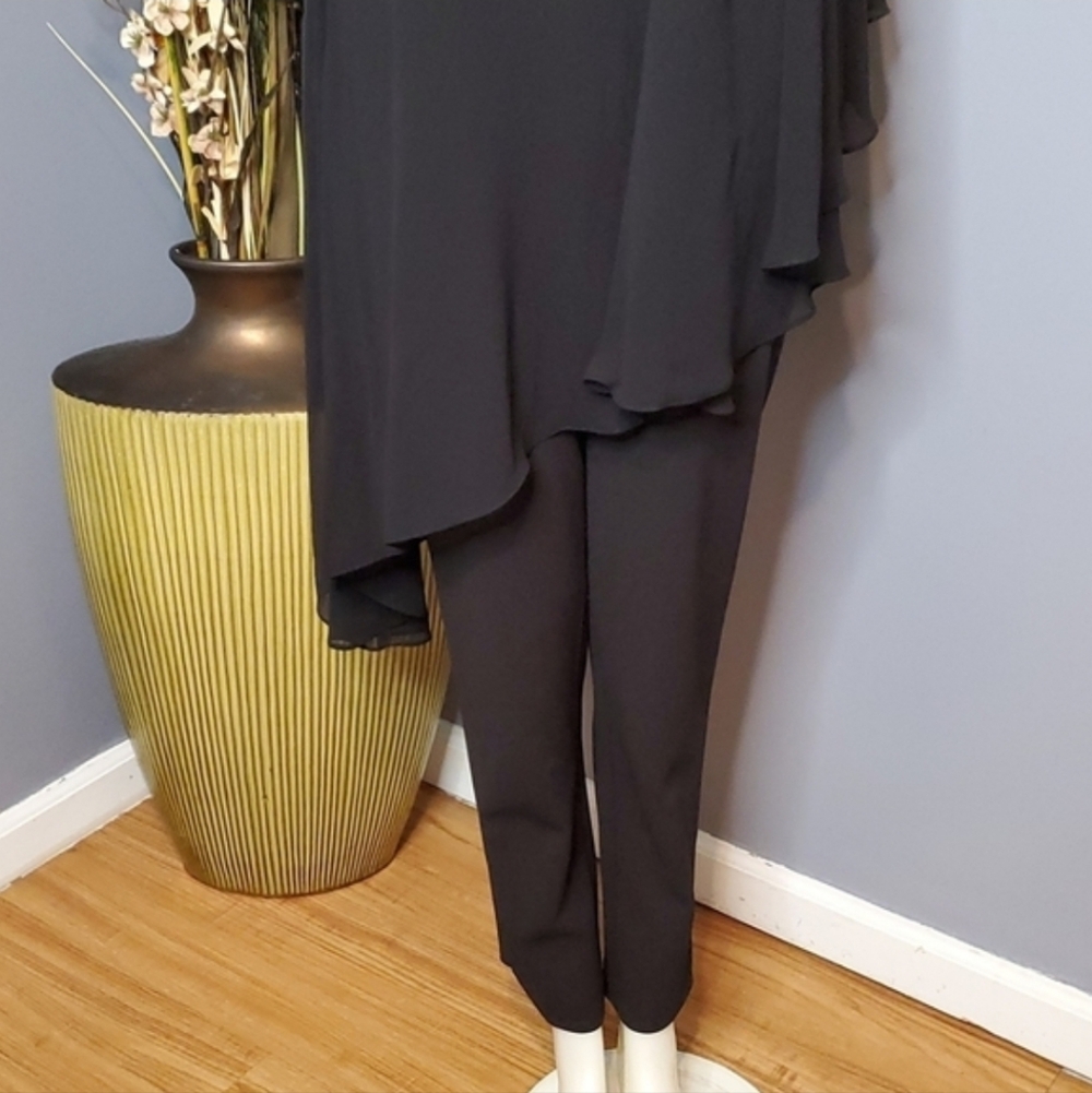 Lauren Ralph Lauren Tiered One Shoulder Jumpsuit Size 6 NWT - Picture 4 of 11